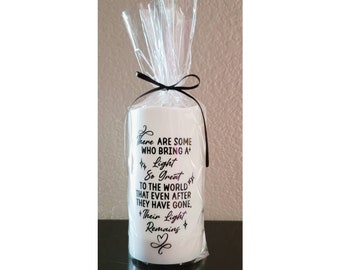 Flameless Led Memorial Candles, Memorial Led Pillar Candle, Grieving Candle, Thinking of You Candle, Memorial Candles, Missing You Candle