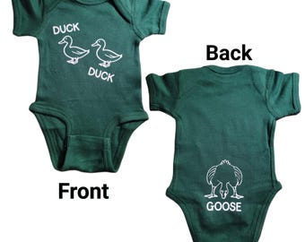Duck Duck Goose Baby Bodysuit, Funny Infant Gift