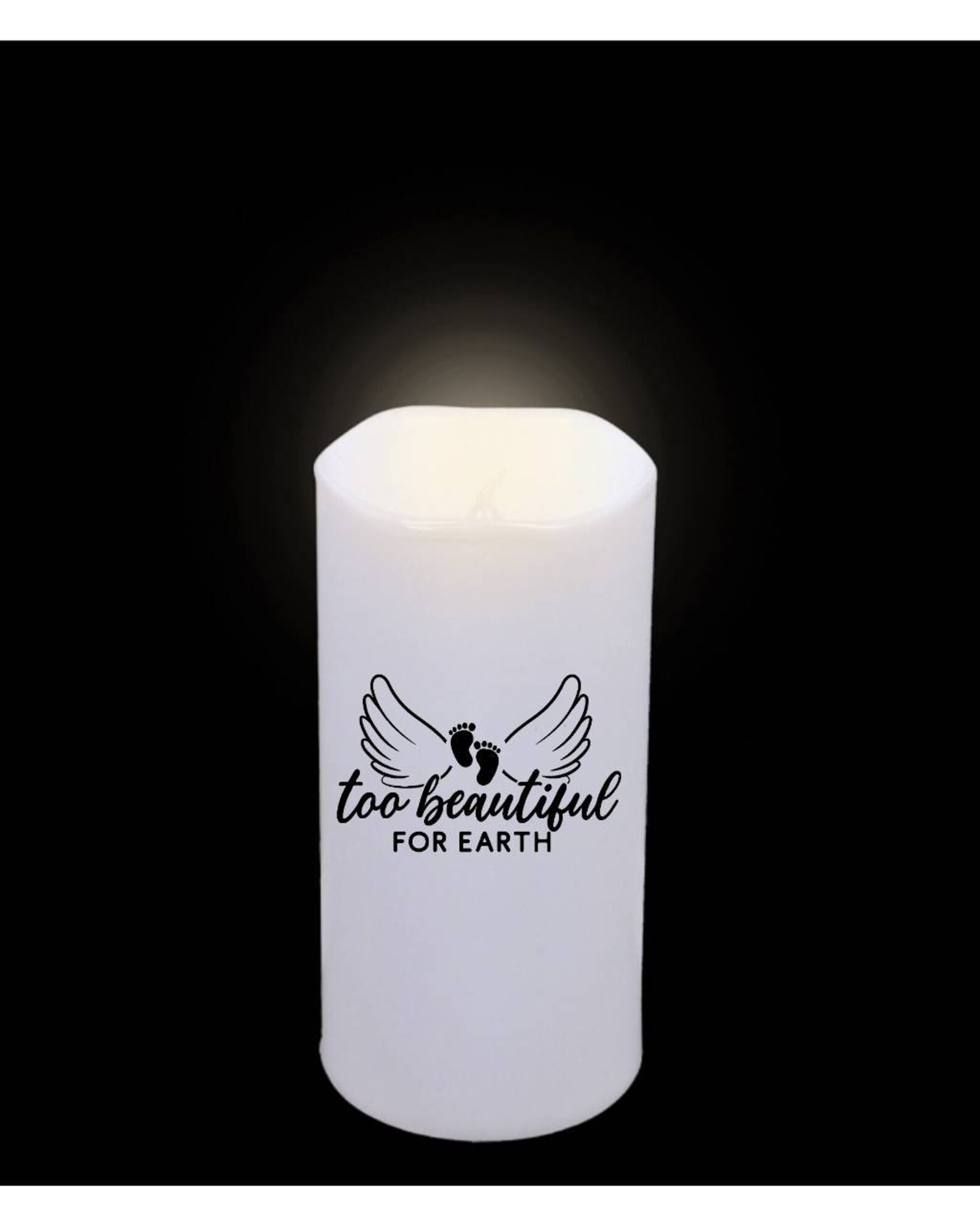 Flameless Led Memorial Candles Memorial Led Pillar Candles Etsy