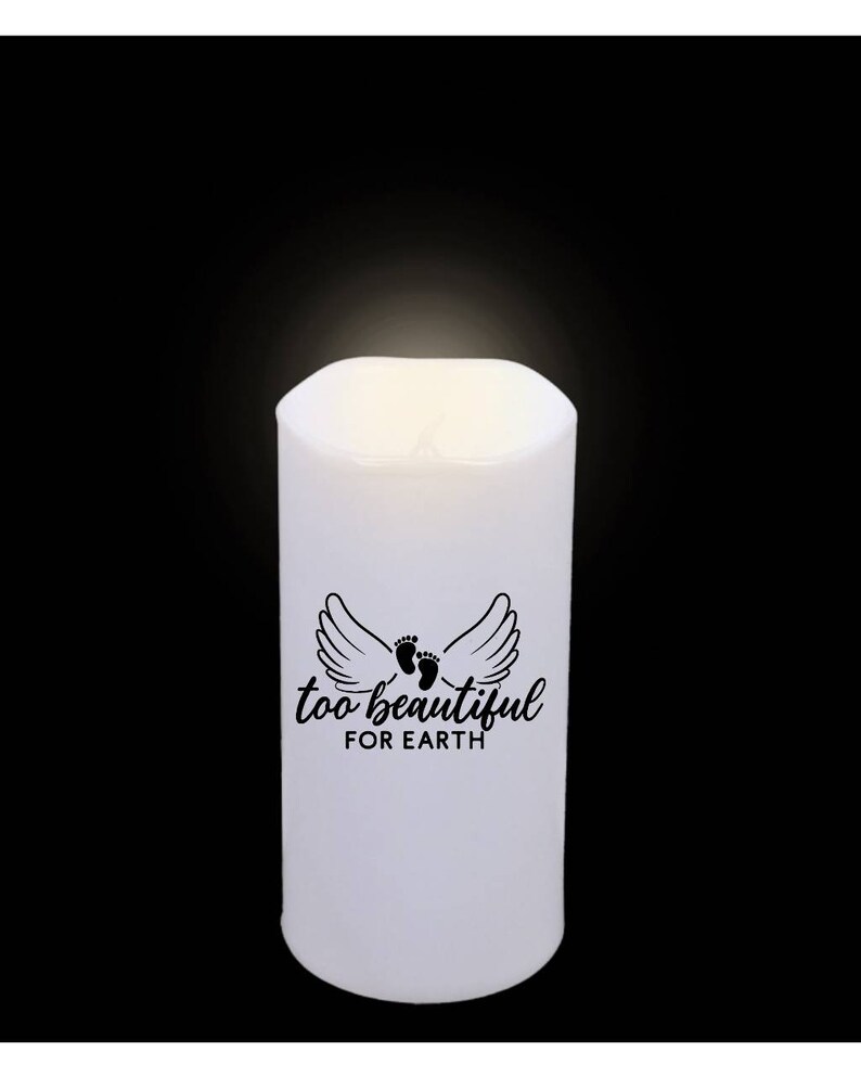 Flameless Led Memorial Candles Memorial Led Pillar Candles Etsy