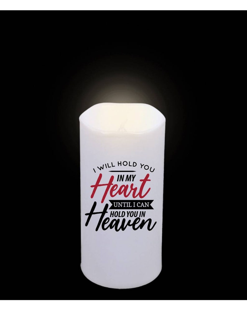 Flameless Led Memorial Candles Memorial Led Pillar Candles Etsy