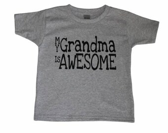 My Grandma Is Awesome Shirt, Kids Tshirt
