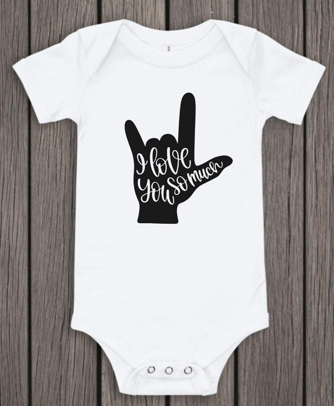 I Love You so Much Sign Language Baby Bodysuit - Etsy