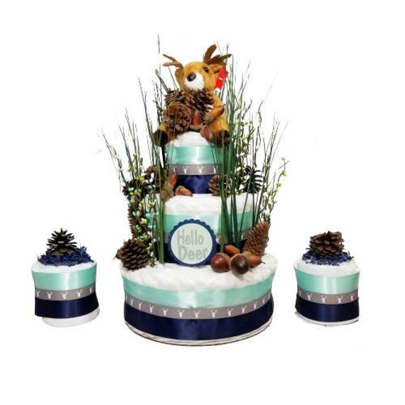 Bonjour Gateau De Couche De Cerf Gateau De Couche De Douche Etsy