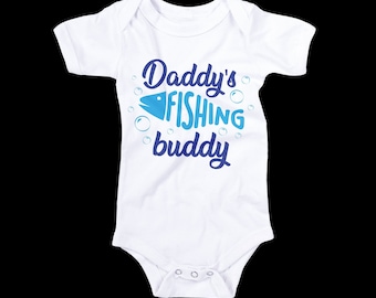 Daddys Fishing Buddy Baby Bodysuit, Baby