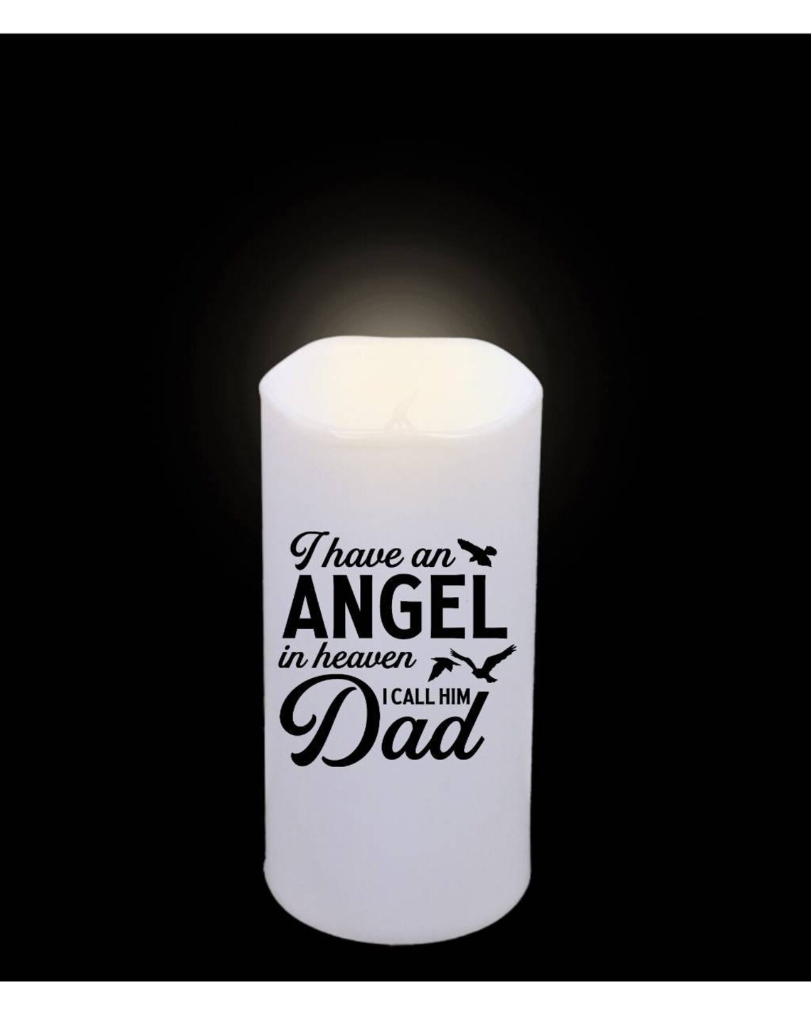 Flameless Led Memorial Candles Memorial Led Pillar Candles Etsy