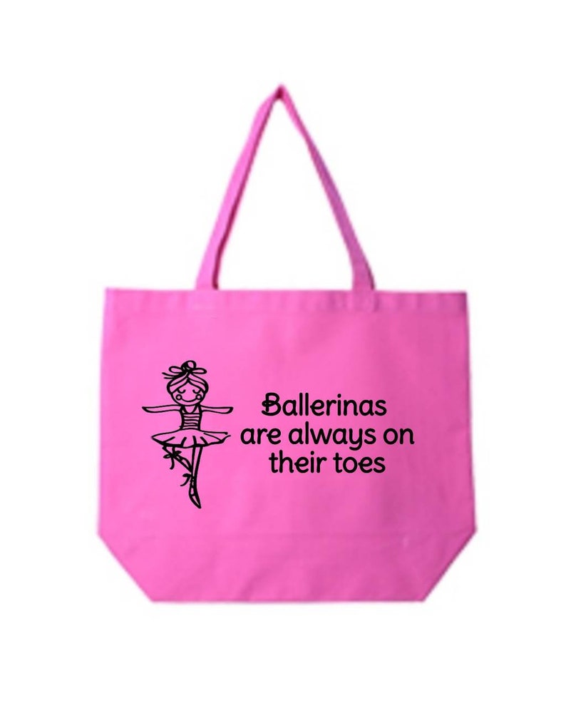 Tote Bag Personalized Dance Class Bag Ballerina Canvas Tote Bag Custom Tote Bag Tote Bag Dance Class Tote Bag Tote Bag Ballerina Bag