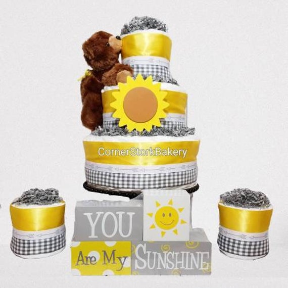 sunshine diaper cakes