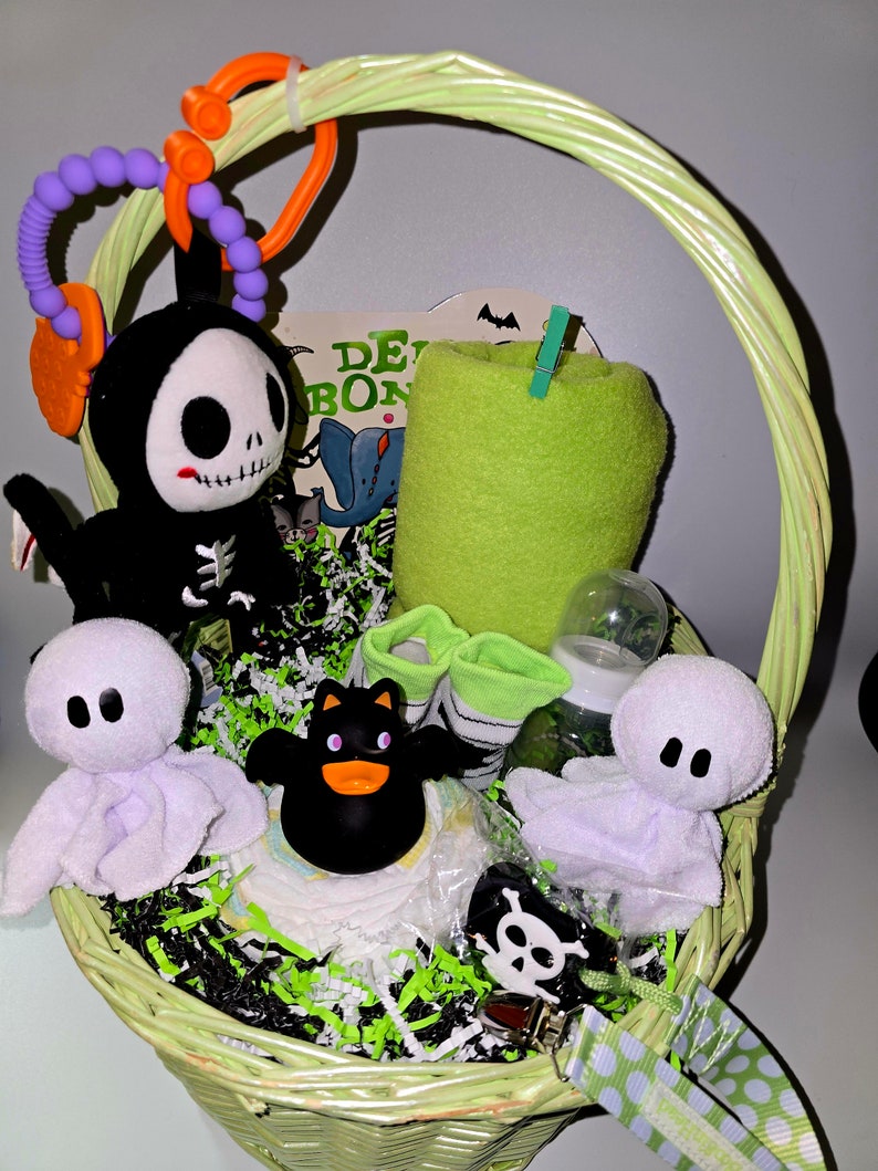 Baby's 1st Halloween Boo Basket, Baby Boy's Boo Basket, Halloween Baby