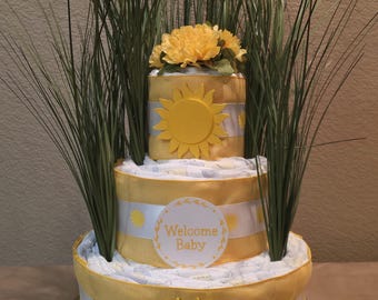 Sun Diaper Cake - Custom Order for Mel