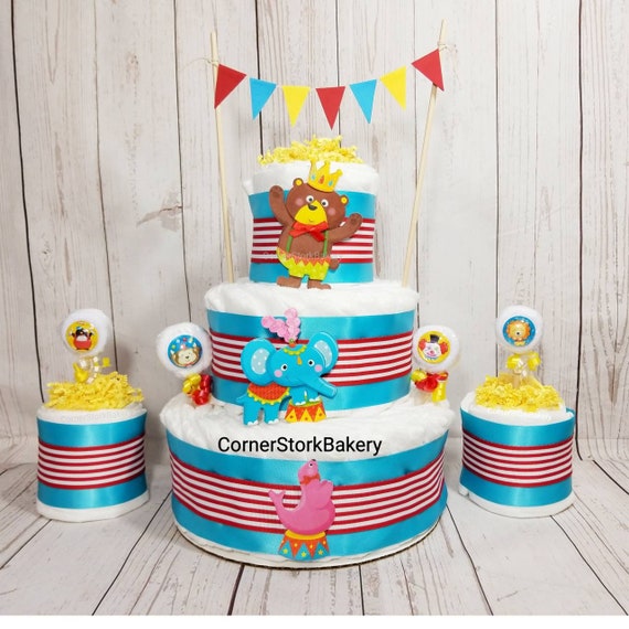 circus diaper cake