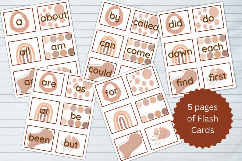 Printable Frys First Sight Word Flash Cards Montessori Etsy