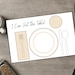 Printable Table Setting, Simple Placemat, Teach Your Kids to Set the ...