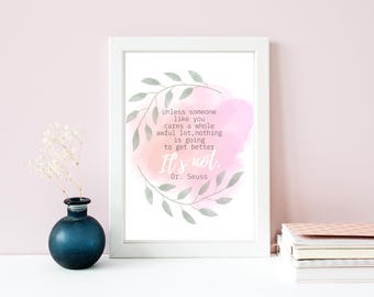 Dr. Seuss Quote Print: Inspirational Nursery Wall Art (Digital Download)