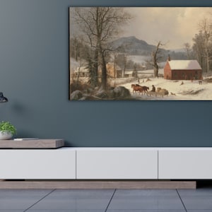 Samsung Frame TV Art | Winter Artwork for Frame TV | Digital Download | Instant Download | Inexpensive Artwork for Samsung Frame TV