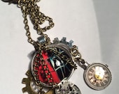 STEAMPUNK (Spider Time) Pendant