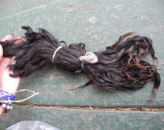Black Suri Alpaca Locks: 10"-12" poppenhaar, BJD-pruiken, reroot - 4 oz blythe-pruiken bjd-pruik