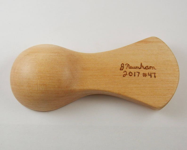 coffee scoop tulip carving wooden spoon one table spoon