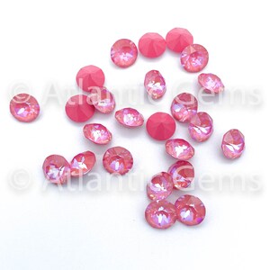 Crystal Lotus Pink DeLite SS39 EuroCrystal 1088 XIRIUS Chaton - 24 pcs