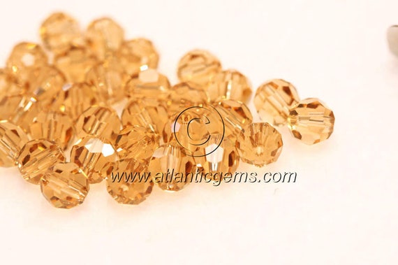 Light Colorado Topaz 6mm Swarovski 5000 Round Beads 36pcs - Main Image