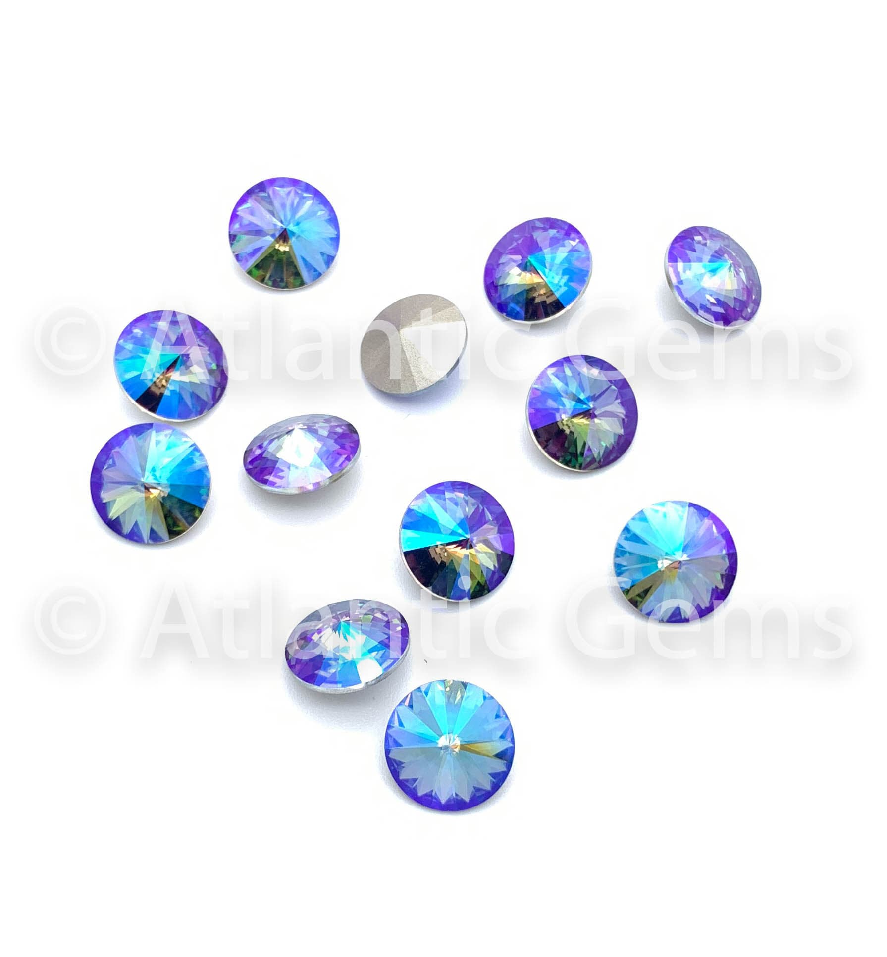 Crystal Paradise Shine 14mm Swarovski 1122 Rivoli - 12 Pcs - Etsy