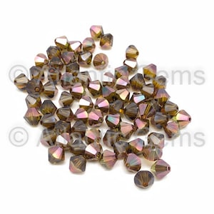 Olivine Copper 6mm Swarovski 5328 Bicone  - 72pcs