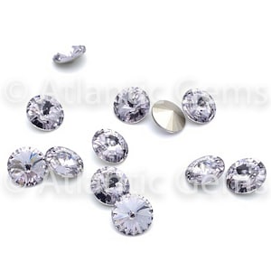 Smoky Mauve 14mm EuroCrystal 1122 Rivoli  - 12 pcs