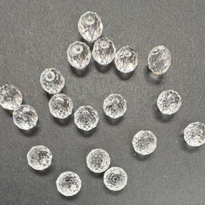 Crystal - Clear 8mm Swarovski 5040 Briolette Beads  - 18pcs