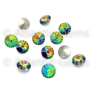 Crystal Vitrail Medium 12mm EuroCrystal 1122 Rivoli  - 12 pcs