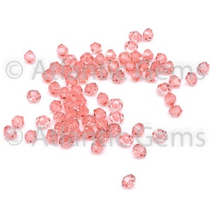 Rose Peach 3mm Swarovski 5328 Bicone  - 72pcs