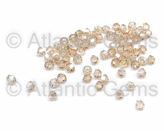 Crystal Golden Shadow 3mm EuroCrystal 5328 Bicone  - 72pcs