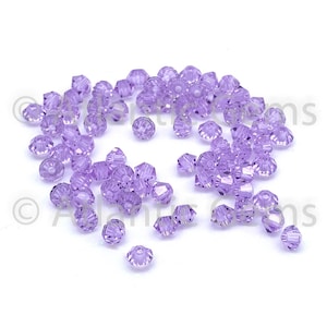 Violet 3mm EuroCrystal 5328 Bicone  - 72pcs