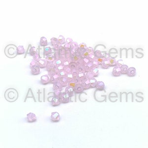 Rose Water Opal Shimmer 2X 3mm EuroCrystal 5328 Bicone  - 72pcs