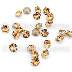 Light Colorado Topaz SS29 EuroCrystal 1088 XIRIUS Chaton  - 24 pcs