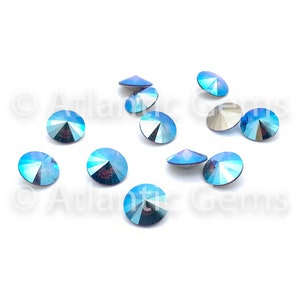 Amethyst Shimmer 12mm EuroCrystal 1122 Rivoli  - 12 pcs