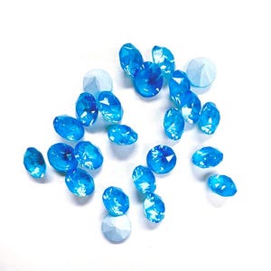 Crystal Electric Blue Ignite SS39 EuroCrystal 1088 XIRIUS Chaton - 24 pcs