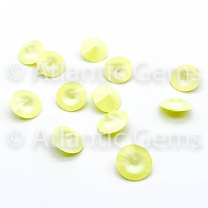 Crystal Powder Yellow 12mm EuroCrystal 1122 Rivoli  - 12 pcs