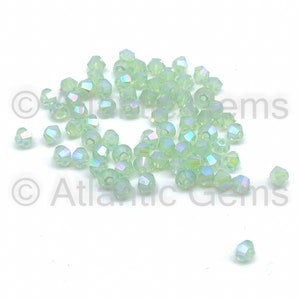 Chrysolite Opal Shimmer 2X 3mm Swarovski 5328 Bicone  - 72pcs