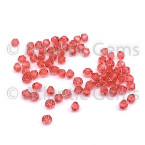 Padparadscha 3mm EuroCrystal 5328 Bicone - 72pcs