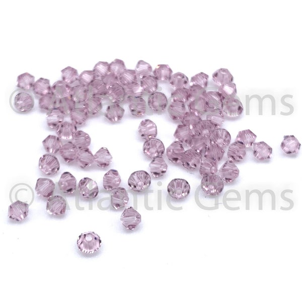 Light Amethyst 3mm Swarovski 5328 Bicone  - 72pcs