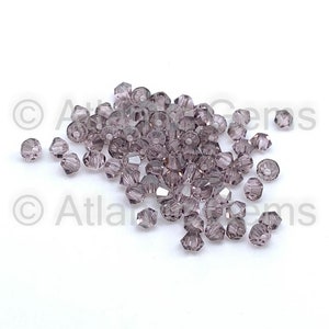 Light Amethyst Satin 3mm Swarovski 5328 Bicone  - 72pcs