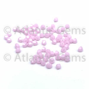 Rose Alabaster 5mm Swarovski 5328 Bicone  - 72pcs