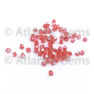 Padparadscha AB 3mm EuroCrystal 5328 Bicone  - 72pcs