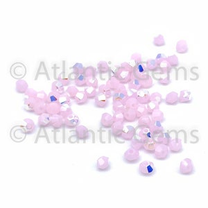 Rose Alabaster AB 4mm Swarovski 5301 Bicone  - 72pcs
