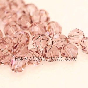 Light Amethyst 8mm Swarovski 5000 Round Beads  - 18pcs