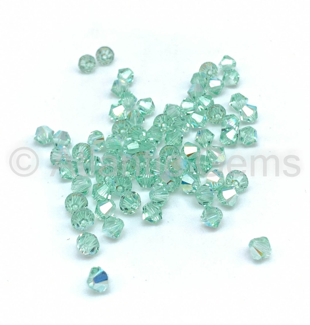 クリソライトAB 8mm スワロフスキー5328 バイコーン - 36個 - Etsy 日本