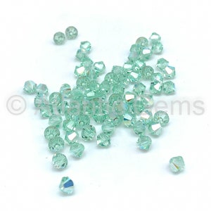 Chrysolite AB 5mm Swarovski 5301 Bicone  - 72pcs