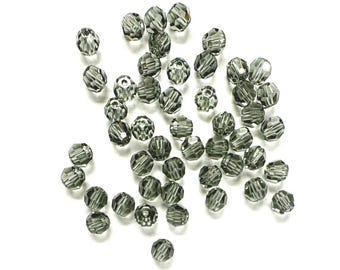2mm Swarovski 5000 Round Beads, Black Diamond - 100 Pcs - Etsy