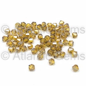 Sunflower Satin 4mm Swarovski 5328 Bicone  - 72pcs