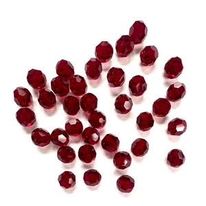 Siam 8mm Swarovski 5000 Round Bead  - 18pcs